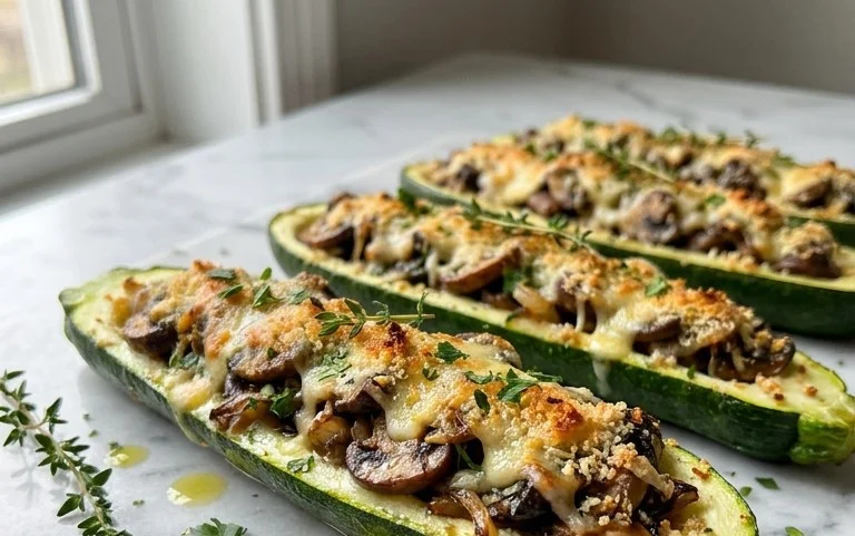Gefüllte Zucchini mit Champignons: Ultimativ